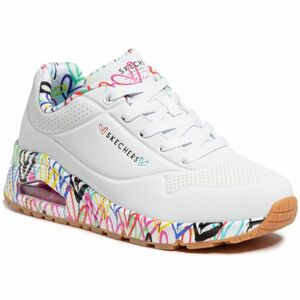 Női szabadidős lábbelik SKECHERS Uno Loving Love W white kép