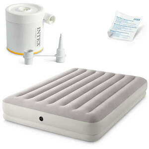 Velúr matrac 203x152x30 cm elektromos szivattyúval intex 64179 kép