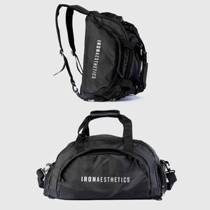 Sporttáska Iron Aesthetics FitKit 2in1, fekete kép