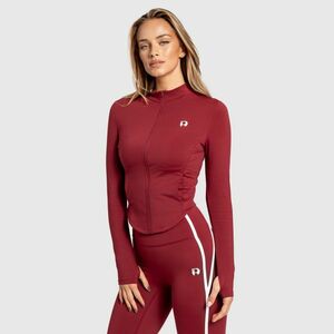 Női cipzáros felső Iron Aesthetics Define, bordó kép