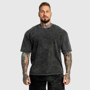 Oversized póló Iron Aesthetics Heritage, washed black kép
