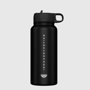 Rozsdamentes acél kulacs Iron Aesthetics Flip Sip 500 ml, fekete kép