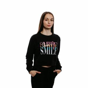 női kapucnis pulóver AUTHORITY S-SMILE black kép