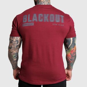 Férfi póló Iron Aesthetics Blackout, bordó kép