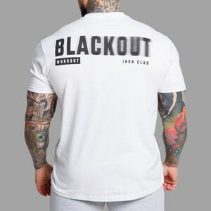 Férfi póló Iron Aesthetics Blackout, fehér kép