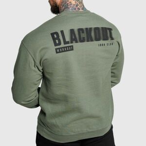 Férfi pulóver Iron Aesthetics Blackout, zöld kép
