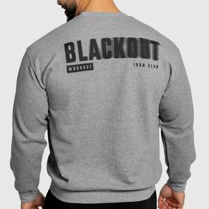 Férfi pulóver Iron Aesthetics Blackout, szürke kép