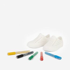 Gyermek crocs (rekreációs lábbeli) COQUI Star Draw Me white kép