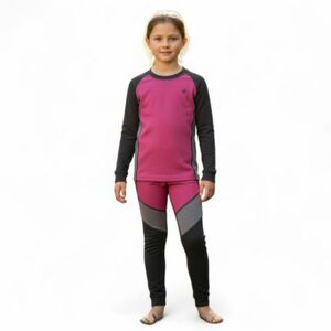 Alsó és felső lány termikus fehérnemű COLOR KIDS Ski Underwear - Colorblock-741845.5381-Pink Glo kép