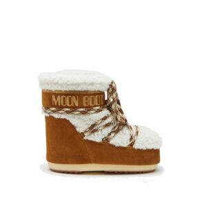 Női alacsony téli csizma MOON BOOT MB ICON LOW SHEARLING-MA03 WHISKY OFF WHITE kép