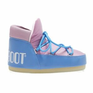 Női téli bokacsizma MOON BOOT PUMPS BI-COLOR, 004 alaskan blue pink kép