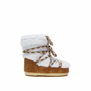 Lányok alacsony téli csizma MOON BOOT LIGHT LOW SHEARLING, 001 whisky off white kép
