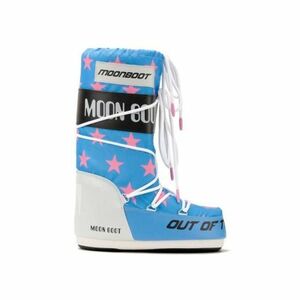 Gyermek magas téli csizma MOON BOOT ICON RETROBIKER, 002 pink stars kép