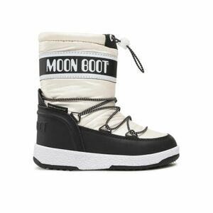 Fiúk magas téli csizma MOON BOOT JR BOY SPORT, 002 black white kép