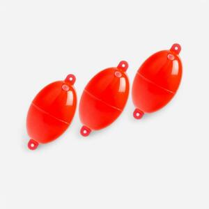 Buldo Vízigolyó tengeri horgászathoz, ovális, n°4, 3 db, piros kép