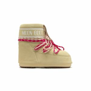 Női alacsony téli csizma MOON BOOT MB ICON LOW SUEDE LACES-B021 LIGHT YELLOW kép