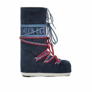 Magas téli csizma MOON BOOT MB ICON SUEDE LACES-F017 BLUE NAVY kép