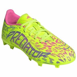 Fiú kültéri futballcipő ADIDAS Predator League Jr FG lucid lemon blue fusion lucid pink kép