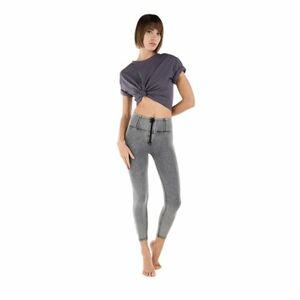 Női jeggings nadrág FREDDY WR.UP® superskinny push up 7 8 jeggings with high waist and zip-Grey kép