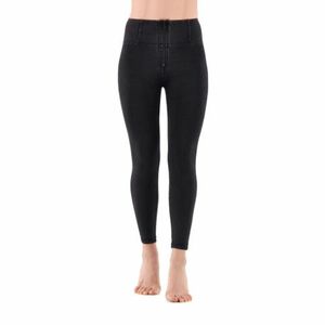 Női jeggings nadrág FREDDY WR.UP® superskinny push up 7 8 jeggings with high waist and zip-Black kép