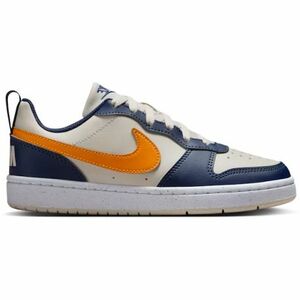 Fiú szabadidő cipő NIKE Court Borough Low Recraft Jr orewood brown orange midnight navy kép