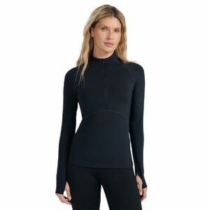 Női hosszú ujjú thermo póló félcipzárral 4F BRUSHED UNDERWEAR F096-WAW25UBRUF096-20S-DEEP BLACK kép