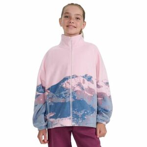 Cipzáros, gyapjú lány pulóver 4F JUNIOR FLEECE F344-4FJWAW25TFLEF344-91A-MULTICOLOUR 1 ALLOVER kép