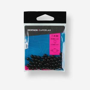 Caperlan Puha gyöngy, 6 mm, fekete kép