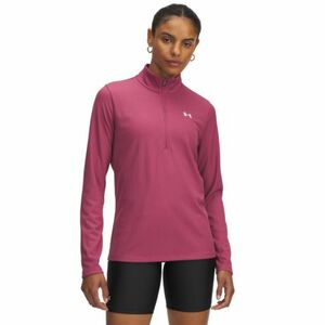 Női edzőpulóver 1 2 cipzárral UNDER ARMOUR Tech Rib 1 2 Zip-RED kép