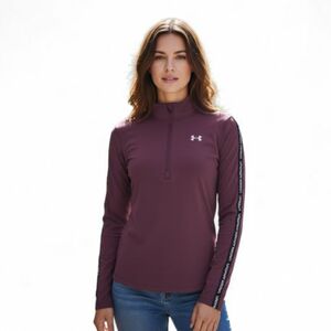 Női edzőpulóver 1 2 cipzárral UNDER ARMOUR UA Tech WM Tape Half Zip-RED kép
