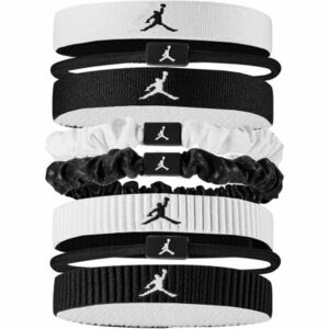 Női fejpánt NIKE JORDAN MW HEAD TIES 8PK WH BK BK kép