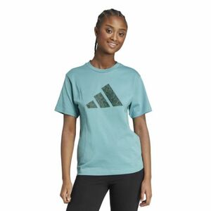 Rövid ujjú női póló ADIDAS Animal Graphic Tee W powder teal kép