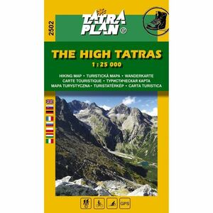 Cartographia Magas-Tátra turistatérkép 1: 25 000 / Vysoké Tatry Tatra Plan (2018) kép