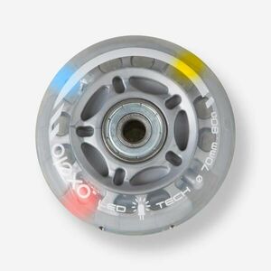 Oxelo Gyerek görkorcsolya kerék, 70 mm, 82A, világít, 2 db - FIT 3 kép
