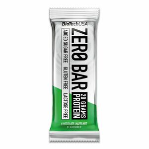 Biotechusa Fehérjeszelet, csokoládé-mogyoró íz - Zero Bar kép
