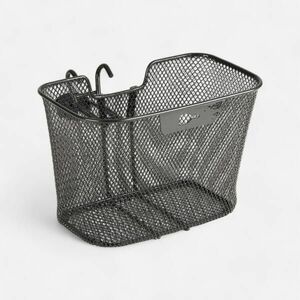 Btwin Kerékpárkosár, 20” és 24”-os gyerek kerékpárhoz, levehető, fekete kép