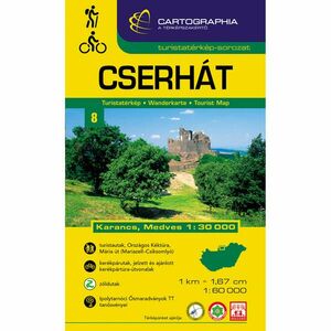 Cartographia Cserhát (+Karancs, Medves) turistatérkép kép