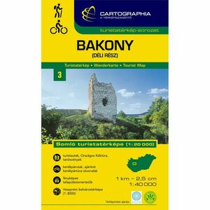 Cartographia Bakony (déli rész) turistatérkép kép