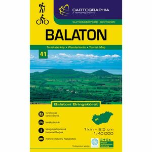 Cartographia Balaton turistatérkép 1: 40 000 kép