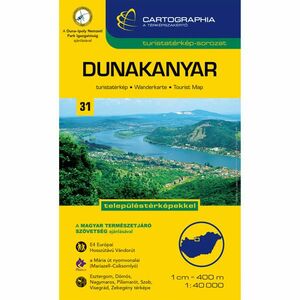 Cartographia Dunakanyar turistatérkép kép