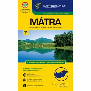 Cartographia Mátra turistatérkép kép
