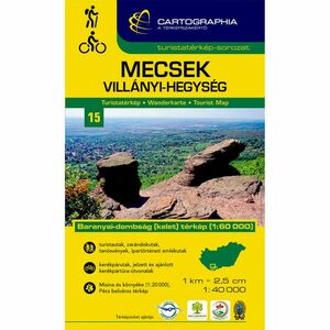 Cartographia Mecsek, Villányi-hegység turistatérkép kép