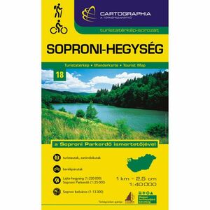 Cartographia Soproni-hegység turistatérkép kép