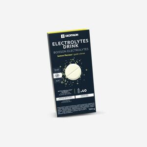Decathlon Elektrolit pezsgőtabletta, citromos, cukormentes, 40x4 g kép