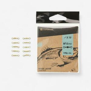 Caperlan Forgókapocs tengeri horgászathoz Swivel Brass, réz, 10 db kép