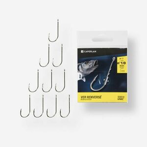 Caperlan Tengeri horog, füles, 10 db - Nickel Worm Eye kép