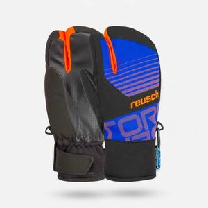Reusch Gyerek kesztyű síeléshez Torbenius, 3 ujjas, fekete, kék kép