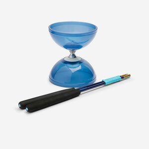 Domyos Csapágyas diabolo 500-as, kék, üvegszálas pálcákkal, tokkal kép