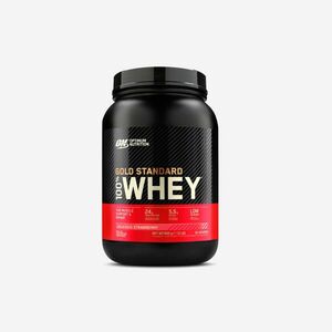 Optimum Nutrition Tejsavófehérje, eper, 900 g kép