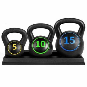 3 db-os kettlebell szett - 2.3/4.5/6.7 kg (5/10/15 lbs) kép